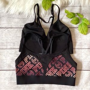 VS Victoria’s Secret PINK Ultimate Unlined Sports Bra/Bralettes Bundle, Size S/P